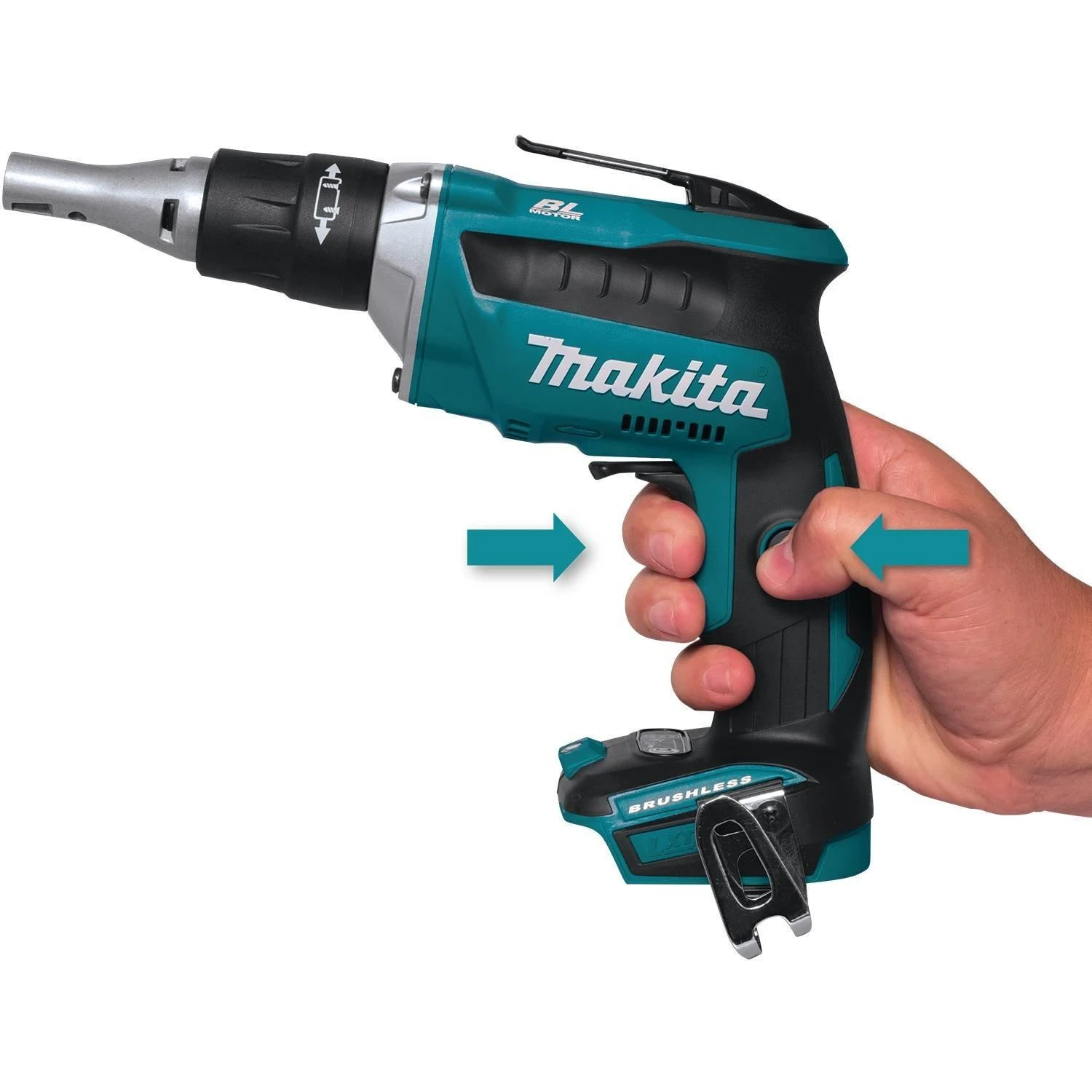 Makita DFS452Z Akumuliatorinis suktuvas, 18 V, Be akumuliatorių ir kroviklio!