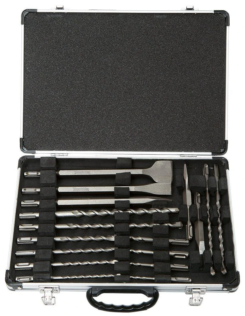 Grąžtas 17 dalių grąžtų rinkinys Makita D-42444; SDS-Plus