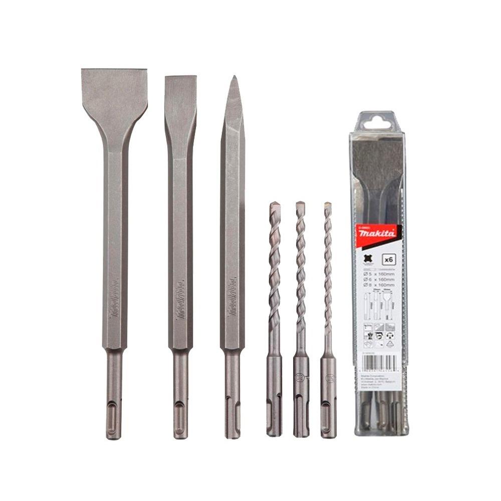 Makita Makita SDS gręžtuvas + grąžtas / kaltų rinkinys 6vnt - D-58920