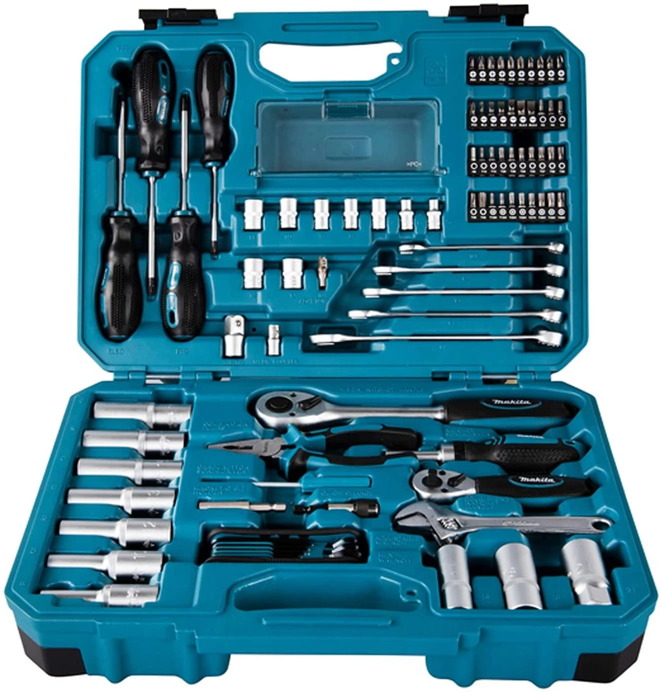 Makita E-08458 rankinių įrankių rinkinys, 87 vnt.