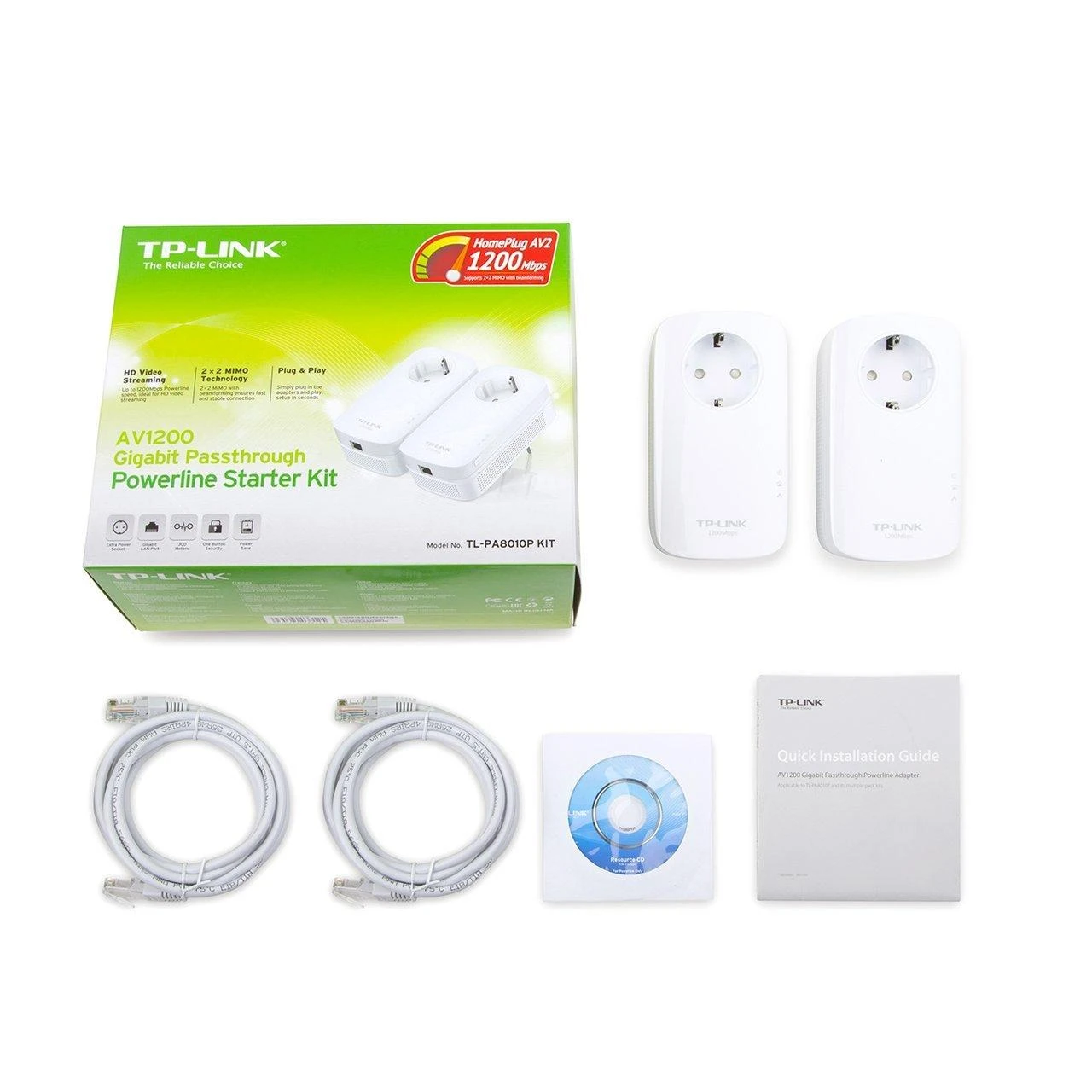 TP-LINK AV1300 gigabito perėjimo maitinimo linijos pradinis rinkinys