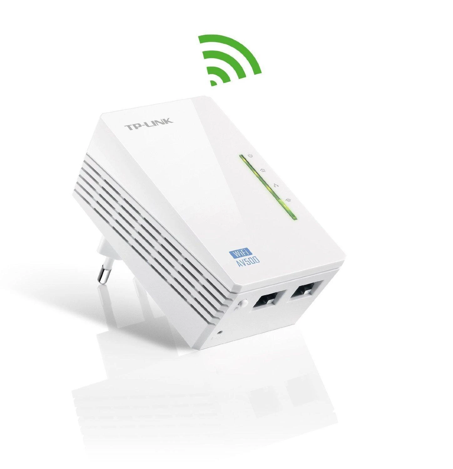 TP-LINK TL-WPA4220 „PowerLine“ tinklo adapteris 500 Mbit/ai Ethernet LAN jungtis „Wi-Fi“ Balta 1 vnt