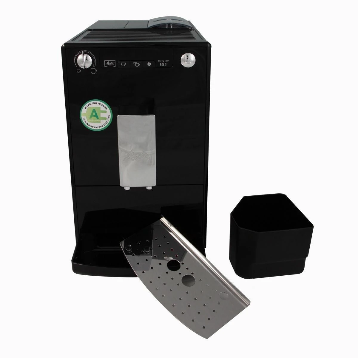 MELITTA automatinis kavos aparatas E950-101 solo, juoda-sidabro spalva