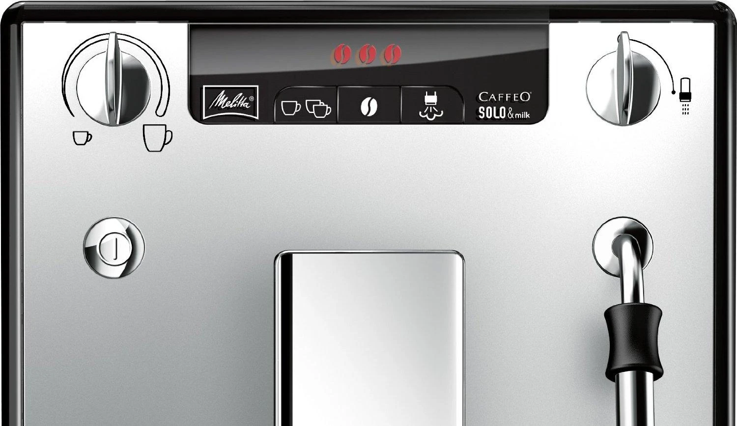Kavos aparatas Melitta E953-102 Solo&Milk sidabro