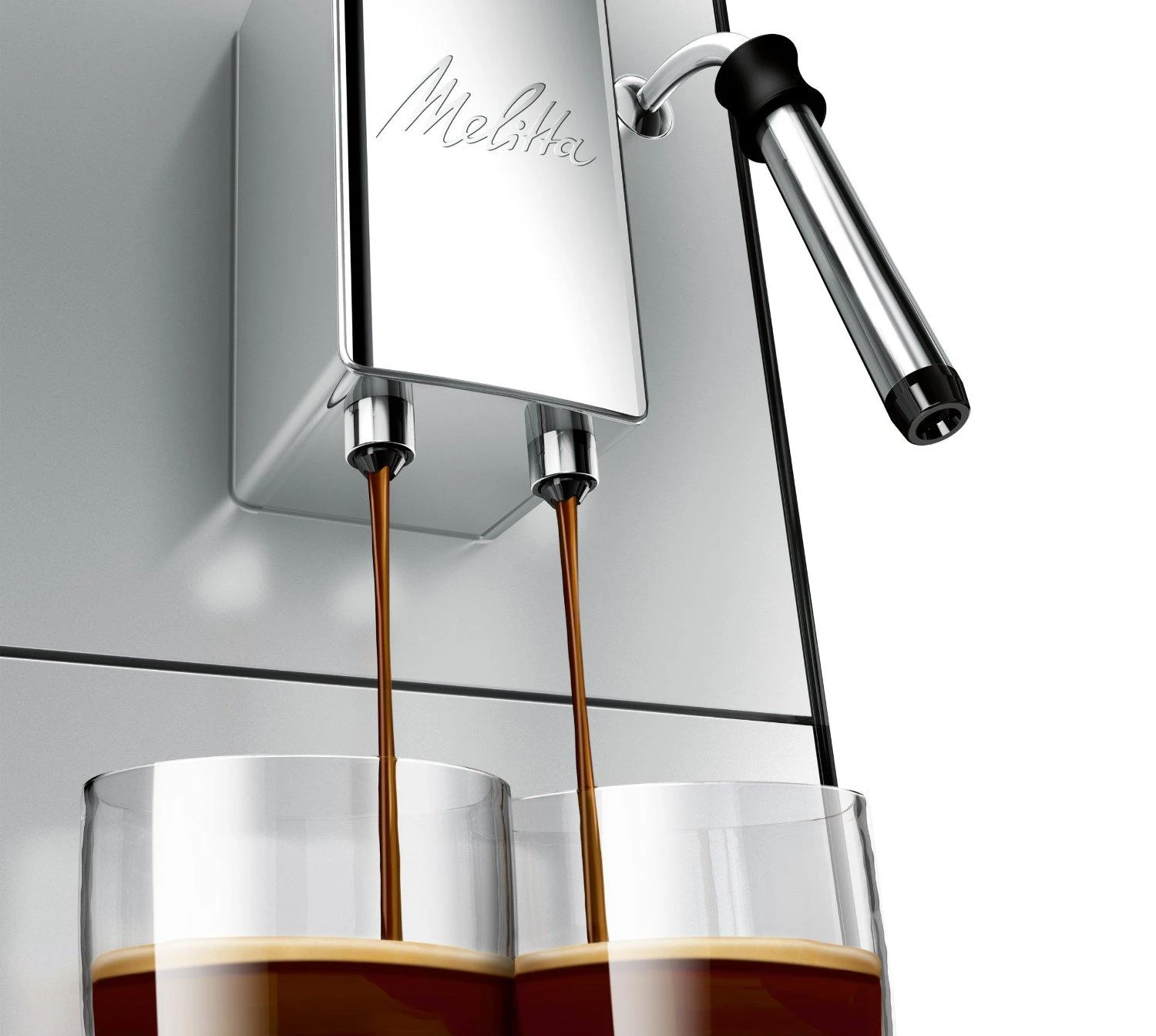 Kavos aparatas Melitta E953-102 Solo&Milk sidabro