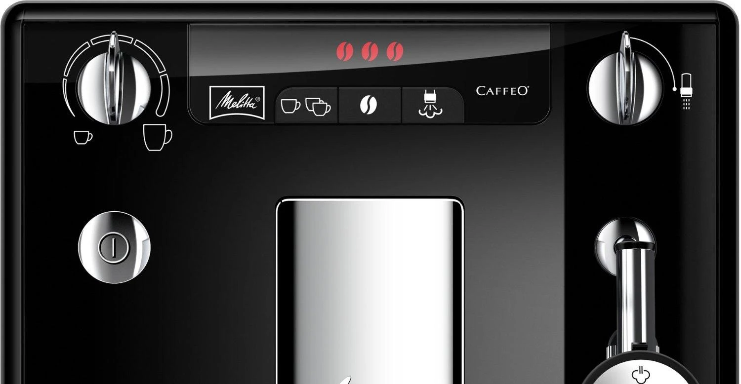 Kavos aparatas Melitta E957-101 Slėgis 15 bar, Su pieno plakikliu, Automatinis, 1400 W, Juodas