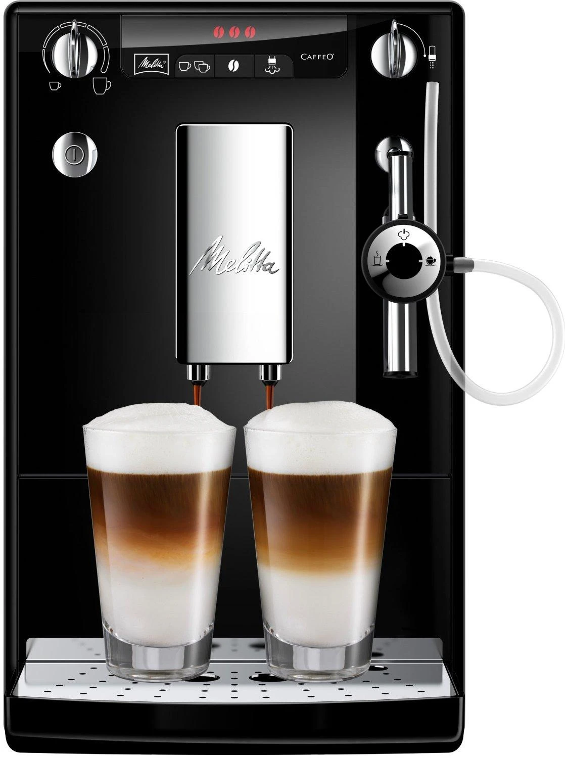Kavos aparatas Melitta E957-101 Slėgis 15 bar, Su pieno plakikliu, Automatinis, 1400 W, Juodas