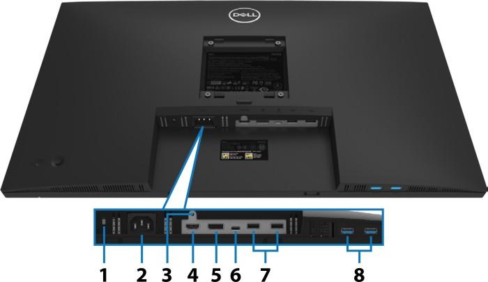 Monitorius  Dell USB-C P2721Q 27 ", IPS, UHD/3840 x 2160/16:9/8 ms/350 cd/m²/Sidabrinis/HDMI jungtis/60 Hz