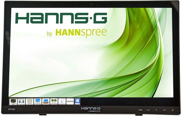 Monitorius Hannspree HT 161 HNB 39,6 cm (15.6") 1366 x 768 pikseliai Juoda „Multi-touch“ Stalo paviršius