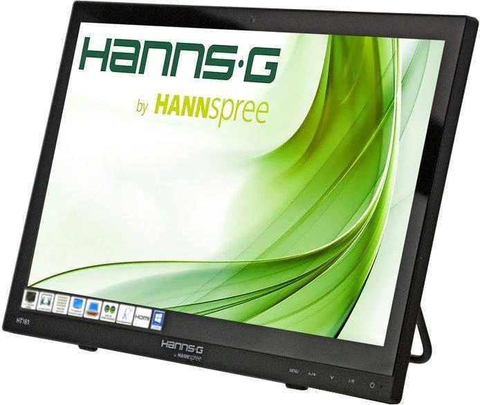 Monitorius Hannspree HT 161 HNB 39,6 cm (15.6") 1366 x 768 pikseliai Juoda „Multi-touch“ Stalo paviršius