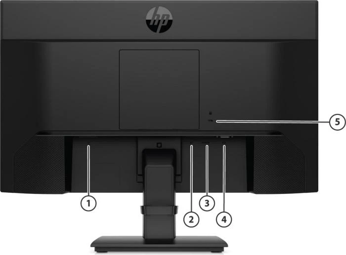 „Hewlett Packard“ (HP) „HP ProDisplay P24 G4 FHD“ monitorius – 23,8 colio 1920 x 1080 FHD AG, IPS, „DisplayPort/HDMI/VGA“, 3 jungtys