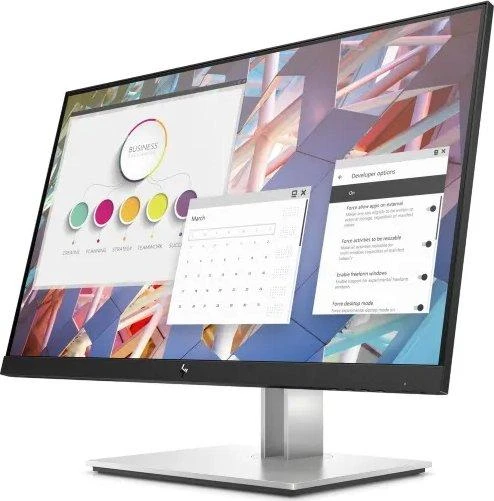 „Hewlett Packard“ (HP) „HP E24i G4 WUXGA“ monitorius – 24 colių, 1920 x 1200 WUXGA, 250 nitų, 60 Hz, AG, IPS, HDMI/VGA/DisplayPort, 4 USB-A, reguliuojamo aukščio / pakreipimo / pasukimo / sukimosi ašys, 3 metimai