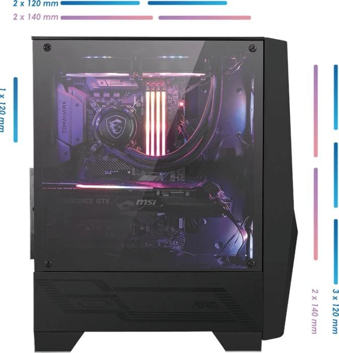 Kompiuterio korpusas MSI MAG FORGE 100R