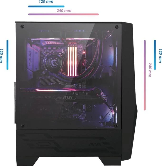 Kompiuterio korpusas MSI MAG FORGE 100R