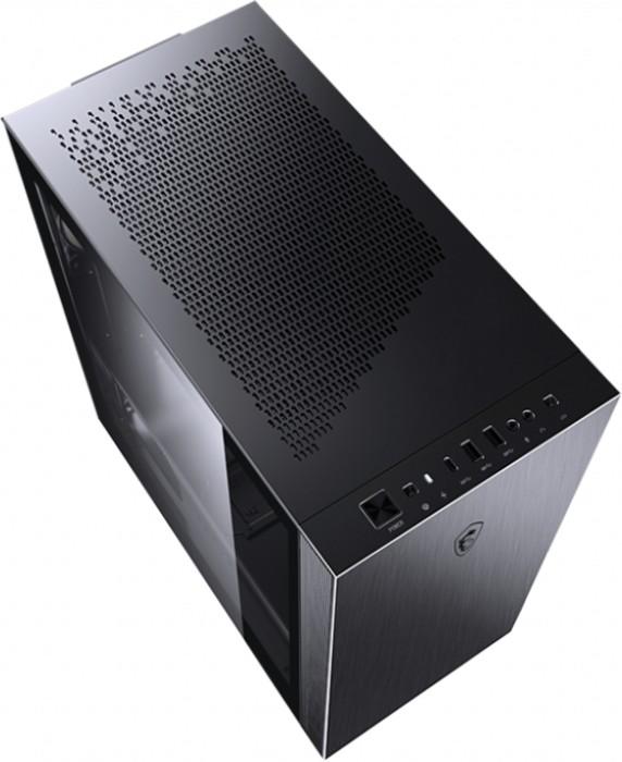 MSI MPG SEKIRA 100P Vidutinis bokštas 2xUSB 3.0 1xType C 4x120mm Juodas Ventiliatoriaus grūdinto stiklo langas