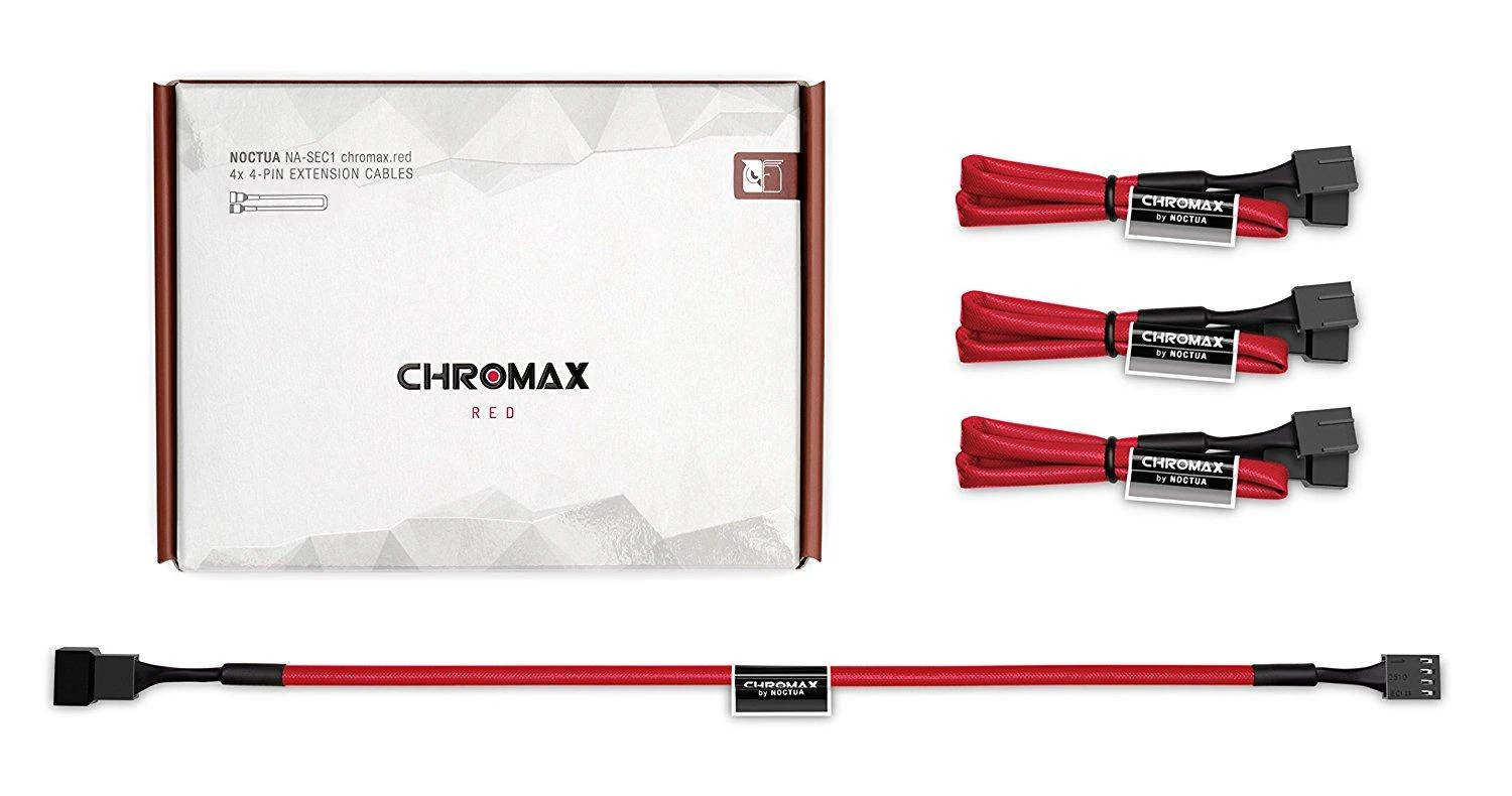 Noctua NA-SEC1.Raudonas hardware cooling accessory Raudona