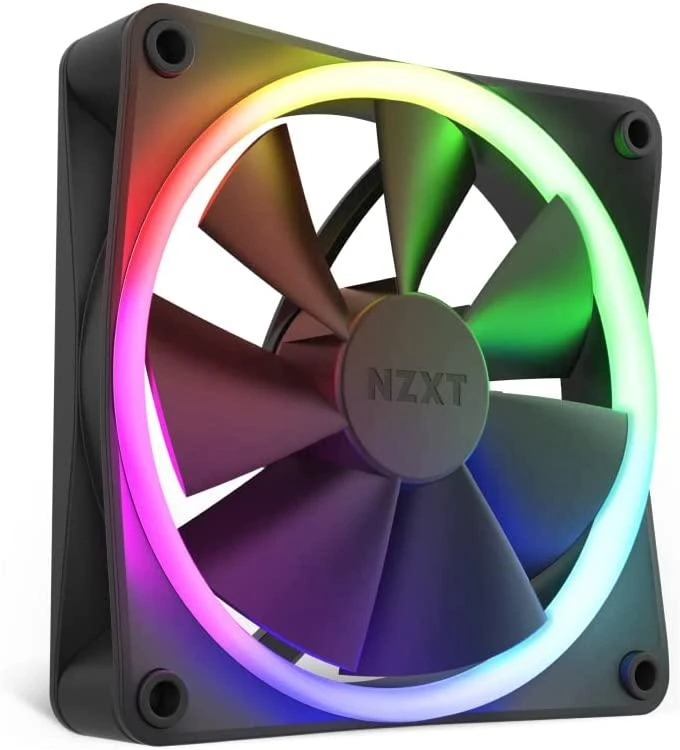 NZXT F120 RGB 120mm juoda - 3 ventiliatorių + valdiklio rinkinys