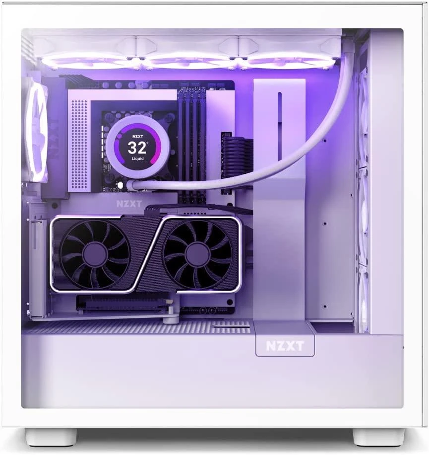 NZXT vertikalios vaizdo plokštės tvirtinimo kronšteinas NZXT (PCIE 4.0) balta