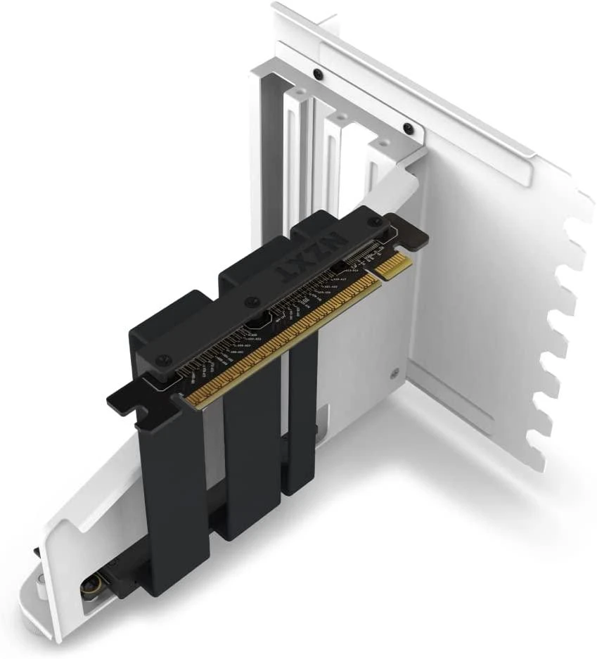 NZXT vertikalios vaizdo plokštės tvirtinimo kronšteinas NZXT (PCIE 4.0) balta