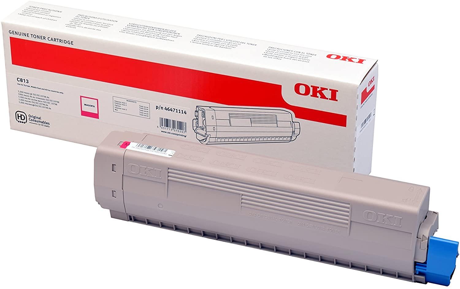 OKI 46471114 tonerio kasetė Originalus Rausvai raudona 1 vnt