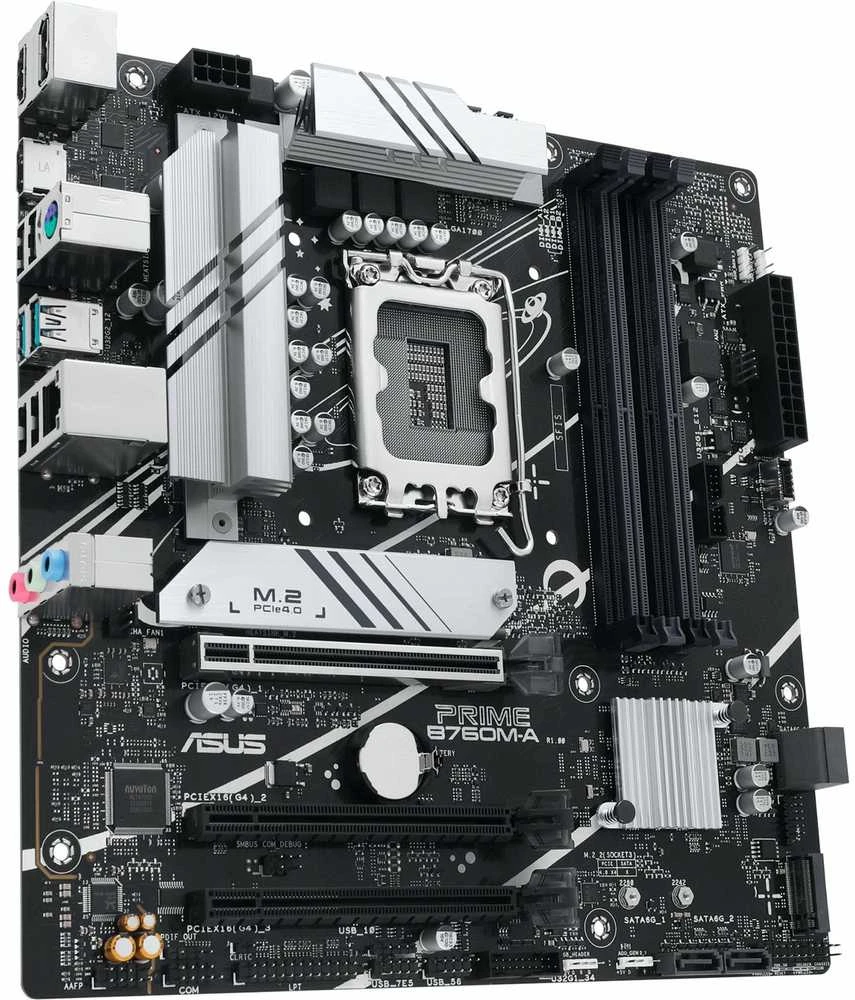 Pagrindinė plokštė Motininė Plokštė - ASUS Prime B760M-A-CSM LGA 1700, Juoda