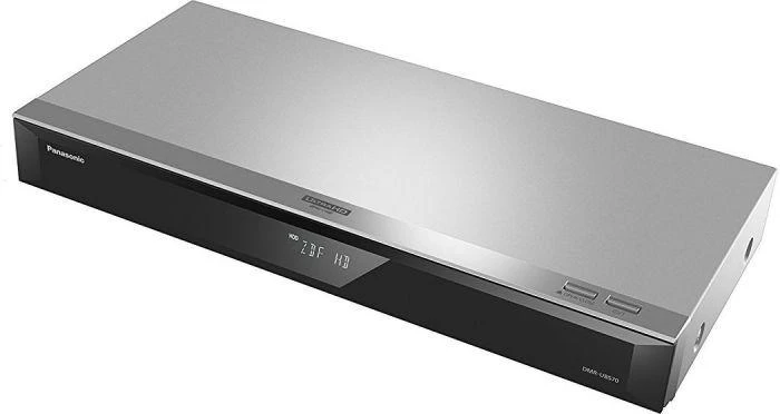 Vaizdo grotuvas Panasonic DMR-UBS70EGS UHD Blu-ray įrašymo įrenginys 500 GB HDD 2x DVB-S imtuvas Sidabrinė