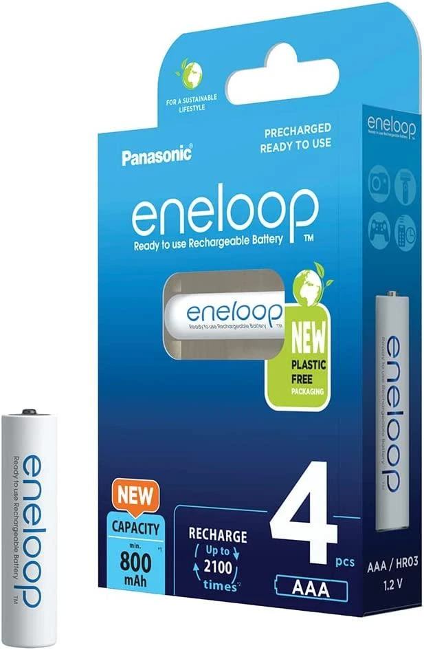 „Panasonic“ | Įkraunamos baterijos | ENELOOP BK-4MCDE/4BE | AAA | 800 mAh | 4 vnt.