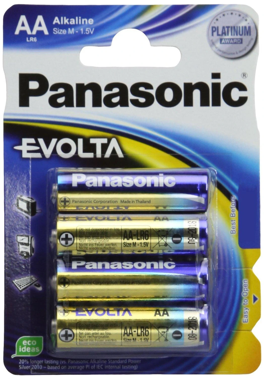 1x4 Panasonic Evolta LR 6 Mignon
