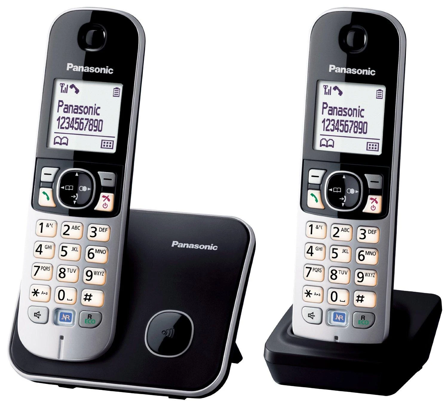 Telefonas stacionarus Panasonic Juodai-sidabrinė