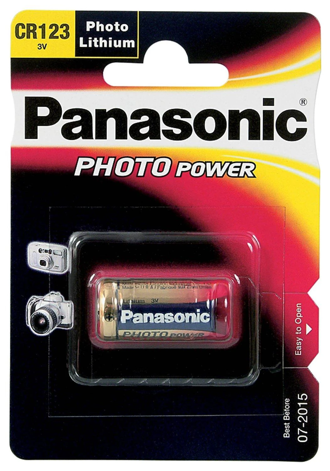 Panasonic cr123 Ličio jonų Elementas 3V 1vnt