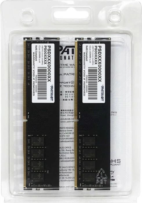 RAM Patriot Parašas, DDR4, 16 GB, 3200MHz, CL22 (PSD416G3200K)