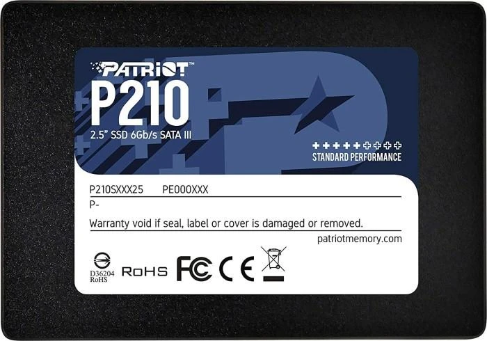Kietasis vidinis diskas Patriot P210 SSD SATA III 2.5", 1 TB