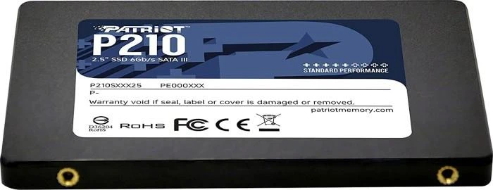 Kietasis vidinis diskas Patriot P210 SSD SATA III 2.5", 128 GB