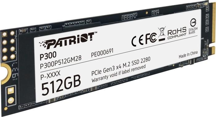 Kietasis vidinis diskas Patriot P300 M.2 PCIe Gen 3 x4 512GB SSD