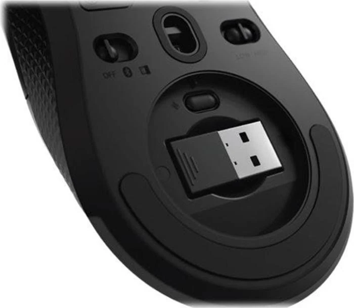Lenovo | Belaidė pelė žaidimams | Legion M600 | Optinė pelė | 2.4 GHz, Bluetooth or su laidu by USB 2.0 | Juodas | 1 year(s)