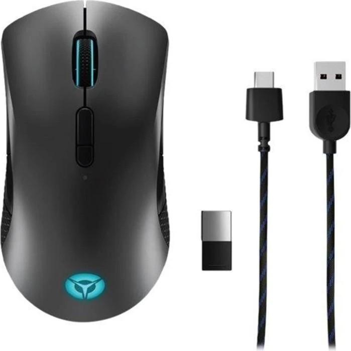Lenovo | Belaidė pelė žaidimams | Legion M600 | Optinė pelė | 2.4 GHz, Bluetooth or su laidu by USB 2.0 | Juodas | 1 year(s)