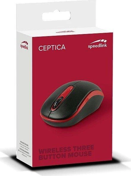 Speedlink pelė Ceptica Wireless, juodas/red (SL-630013-BKRD)