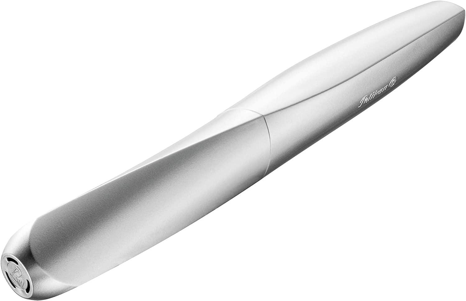 Pelikan Plunksnakotis TWIST P457M sidabrinis + 2kapsulės bls
