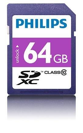 Atminties kortelė „Philips“ SDXC kortelė 64 GB, 10 klasės UHS-I U1