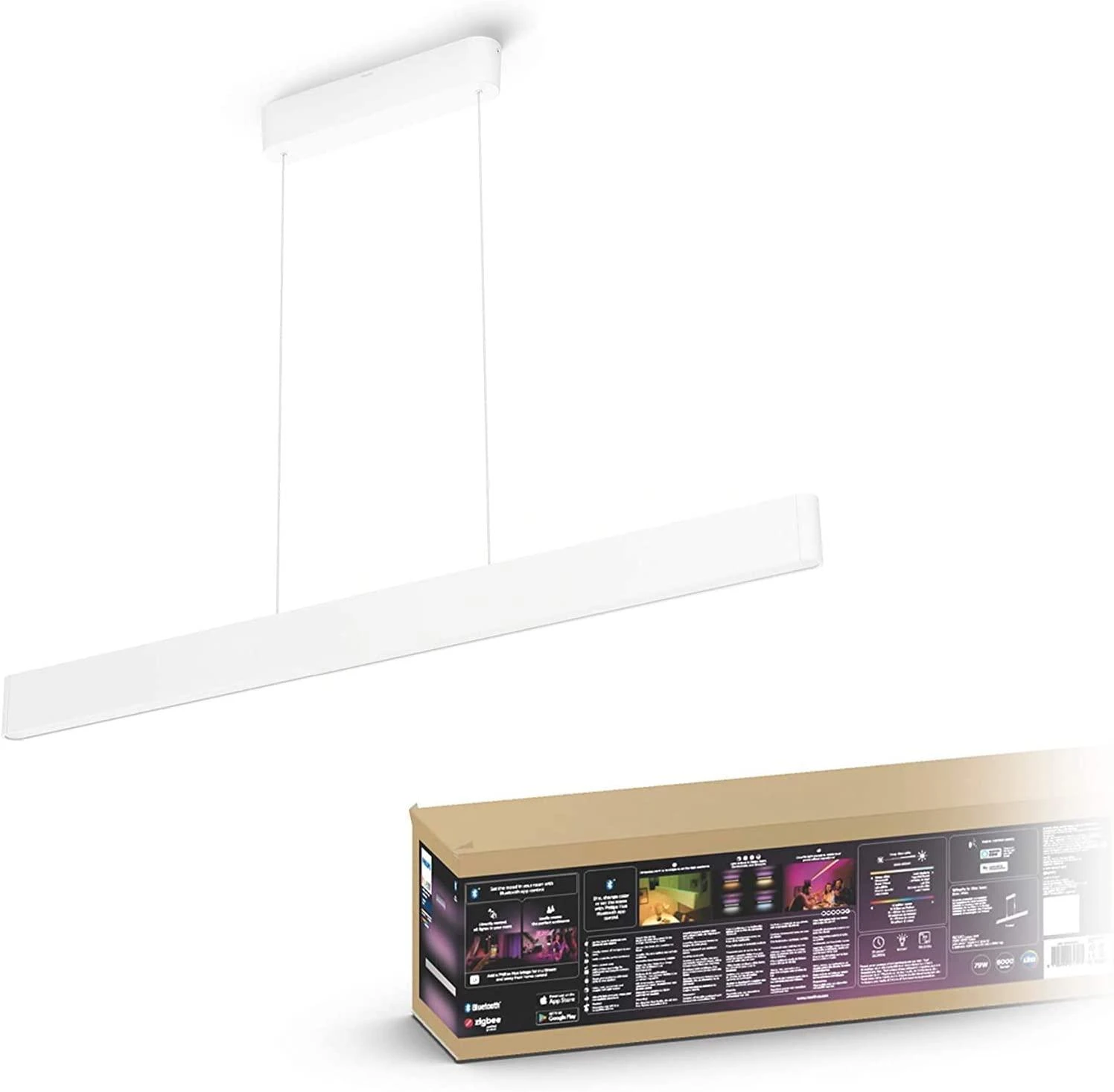 Pakabinamas šviestuvas Philips Hue Ensis pakabukas baltas 79W 24V | 79 W | Baltas ir Color Ambiance 2000-6500K