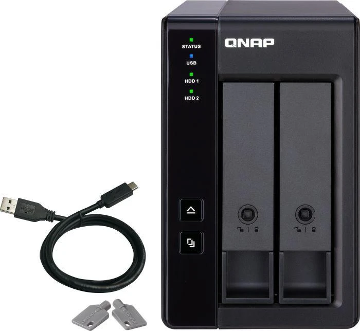Serveris QNAP TR-002 diskų masyvas Juoda
