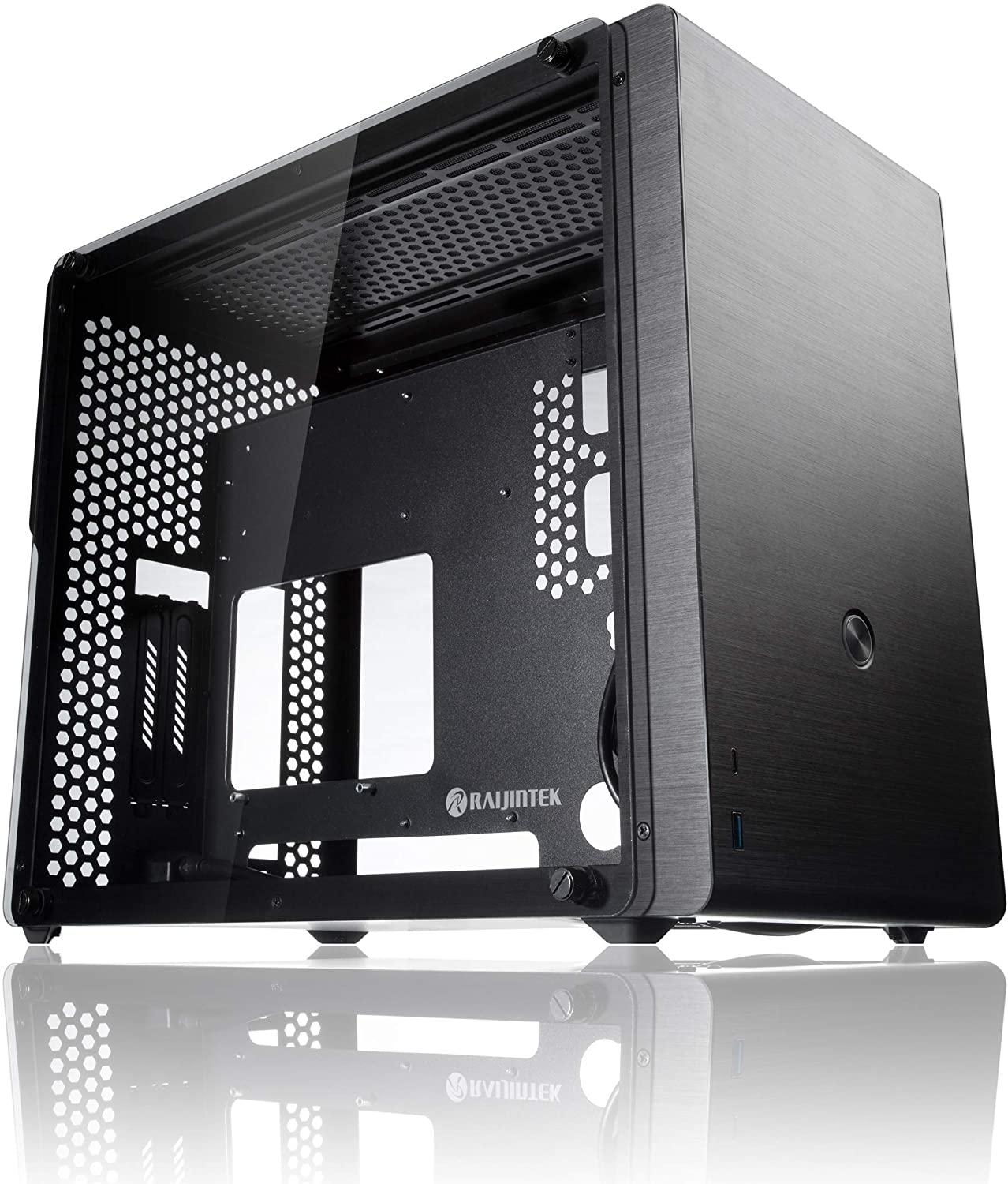 Raijintek Ophion M Evo TGS Micro-ATX kompiuterio korpusas, Tempered Glass - juodos spalvos