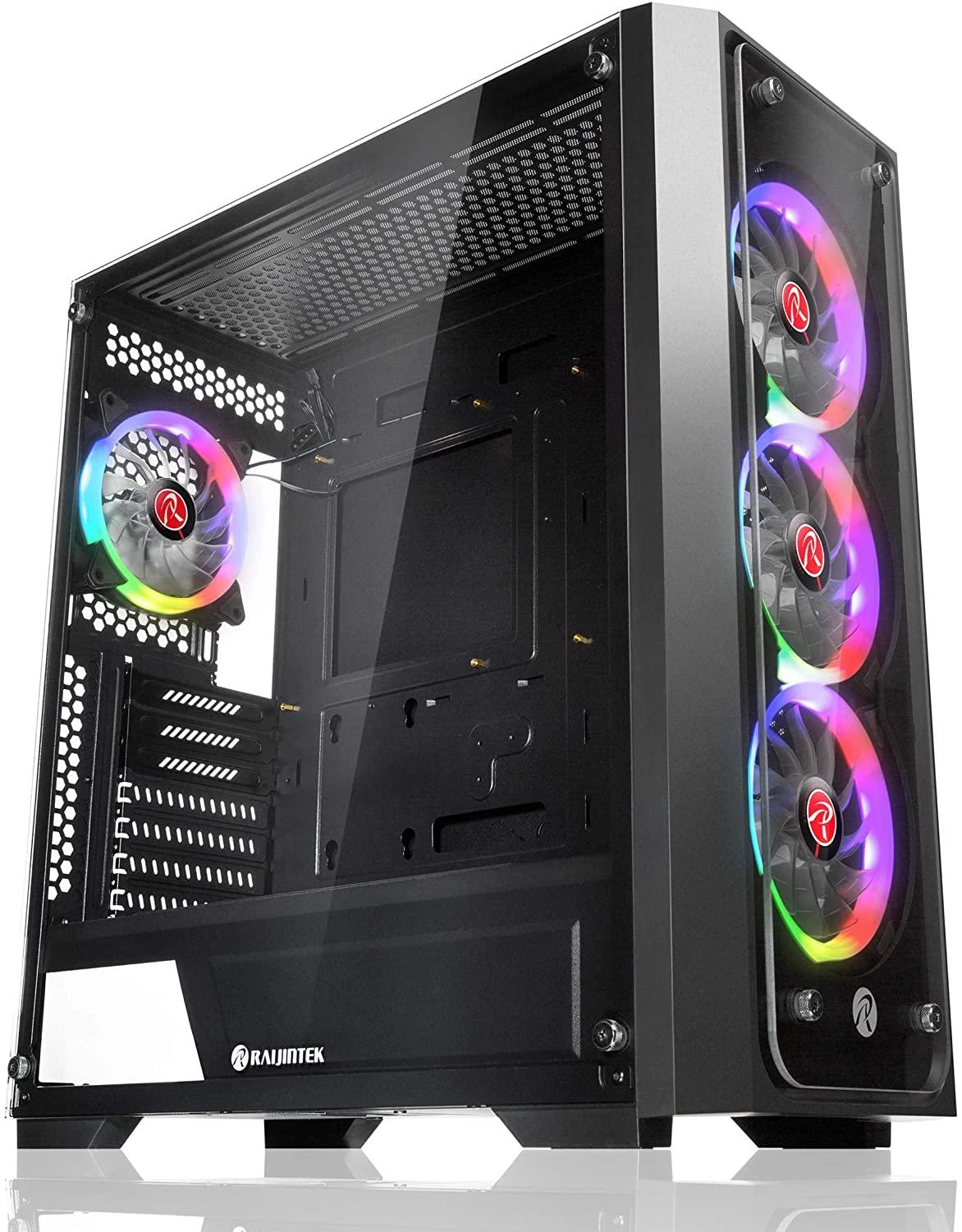 Raijintek PONOS TG4 korpusas - juodas