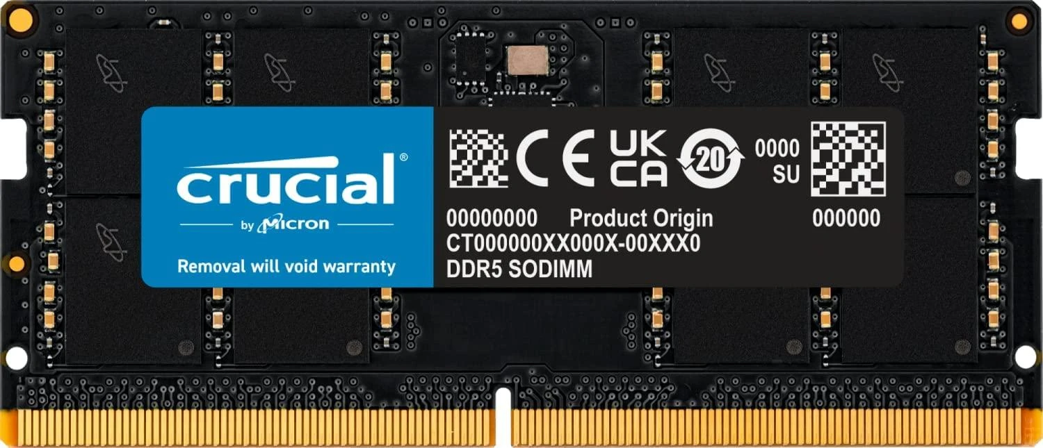 Nešiojamo kompiuterio atmintis Crucial Nešiojamojo kompiuterio atmintis - Samsung SODIMM 32GB DDR5 4800MHz