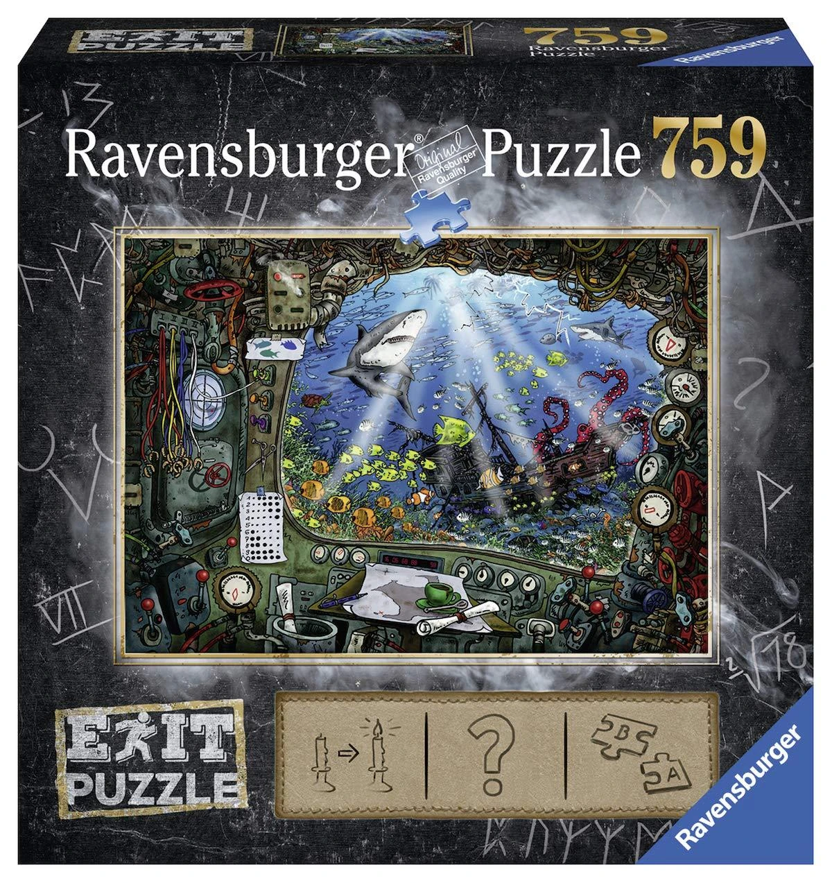 Ravensburger EXIT Dėlionė 759 vnt. - Povandeniniame laive