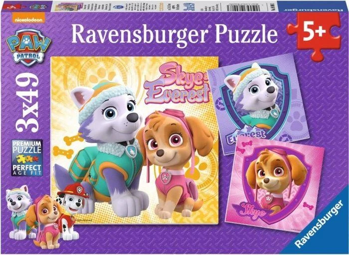 Ravensburger Dėlionė 3x49 vnt. - Šunyčiai patruliai (PAW Patrol) aprašymas - Prekės nuotrauka