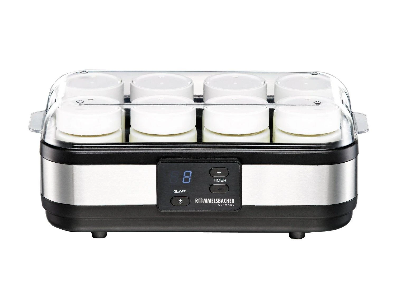 Rommelsbacher Yogurt maker JG 40 Juodas, Nerūdijantis plienas, 40 W
