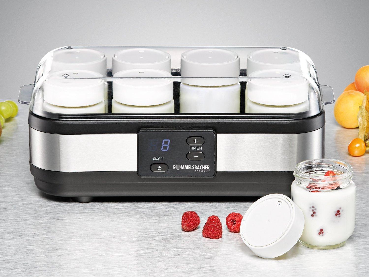 Rommelsbacher Yogurt maker JG 40 Juodas, Nerūdijantis plienas, 40 W ...