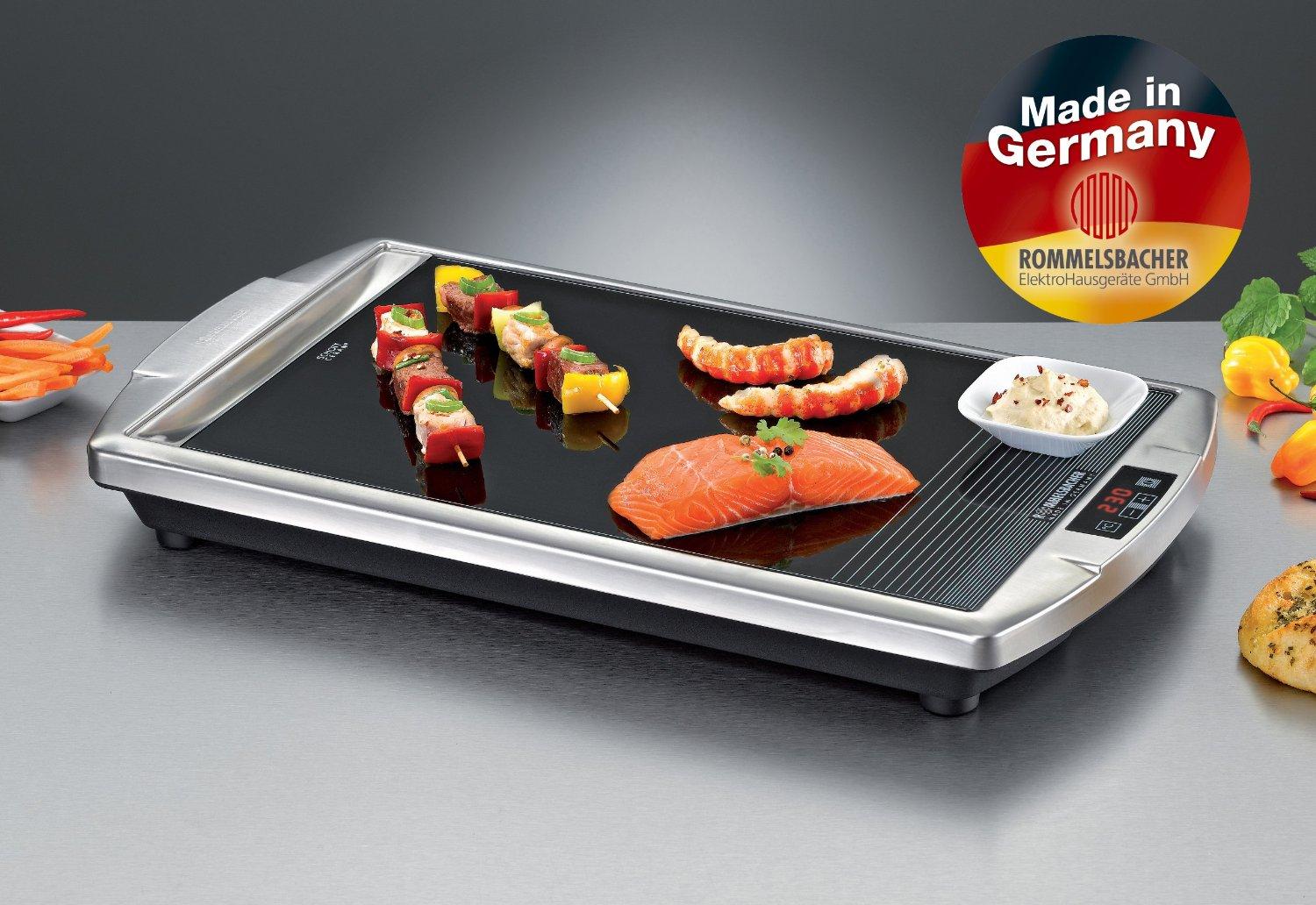 Rommelsbacher CG 2308/TC Nerūdijantis plienas/Juodas, 2000 W, 36 x 27 cm, Teppanyaki