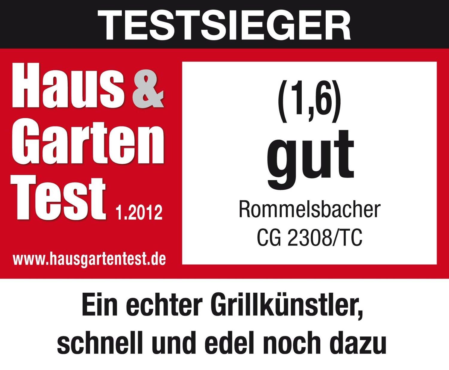Rommelsbacher CG 2308/TC Nerūdijantis plienas/Juodas, 2000 W, 36 x 27 cm, Teppanyaki